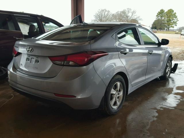 5NPDH4AE7FH606080 - 2015 HYUNDAI ELANTRA SE TEAL photo 4