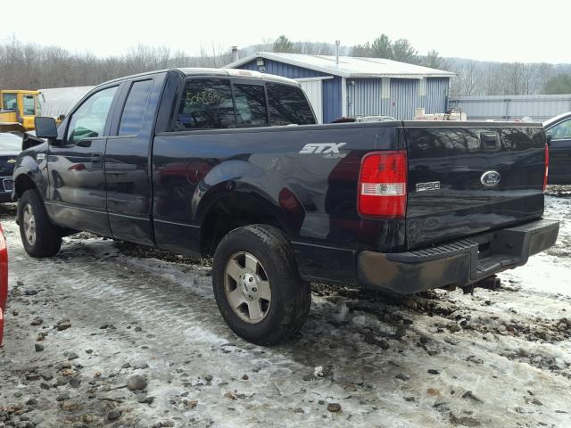 1FTRX14W66NB06990 - 2006 FORD F150 BLACK photo 3