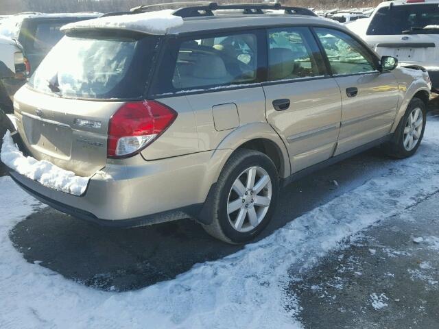 4S4BP61C587328397 - 2008 SUBARU OUTBACK 2. GOLD photo 4