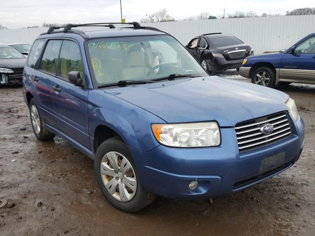 JF1SG63658H729878 - 2008 SUBARU FORESTER 2 BLUE photo 1