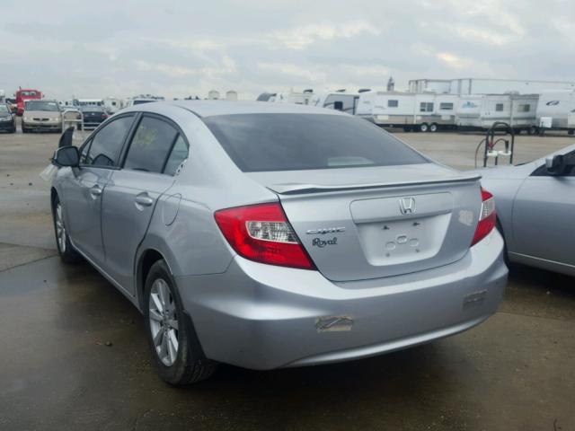 2HGFB2F84CH510494 - 2012 HONDA CIVIC EX SILVER photo 3