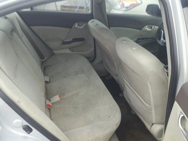 2HGFB2F84CH510494 - 2012 HONDA CIVIC EX SILVER photo 6