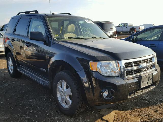 1FMCU03Z08KA76924 - 2008 FORD ESCAPE XLT BLACK photo 1