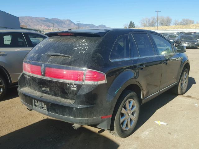 2LMDU88C38BJ24079 - 2008 LINCOLN MKX BLACK photo 4