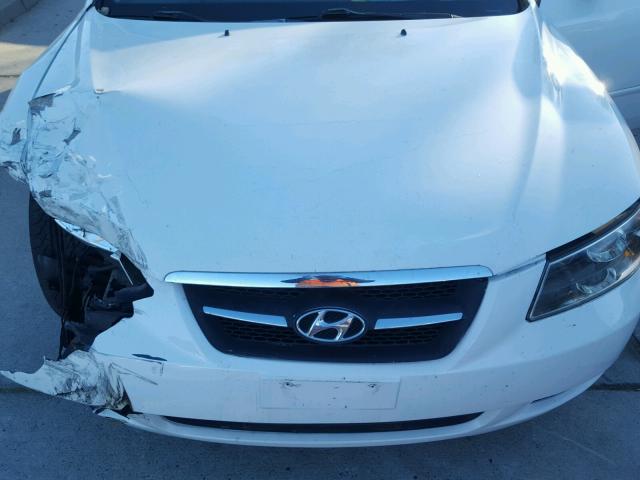 5NPEU46F47H212295 - 2007 HYUNDAI SONATA SE WHITE photo 7