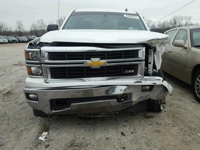 3GCUKREC7EG472041 - 2014 CHEVROLET SILVERADO WHITE photo 9