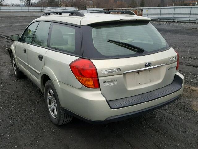 4S4BP61C877315500 - 2007 SUBARU LEGACY OUT TAN photo 3