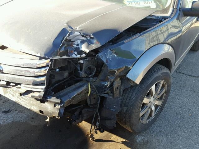 1FMDK02W68GA19020 - 2008 FORD TAURUS X S GRAY photo 9