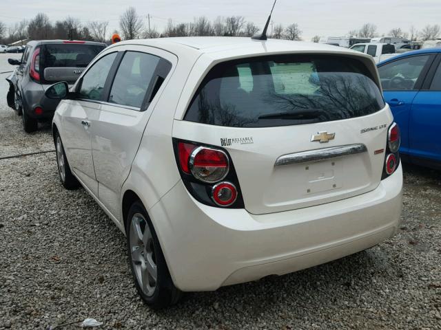 1G1JE6SB6D4199134 - 2013 CHEVROLET SONIC LTZ WHITE photo 3