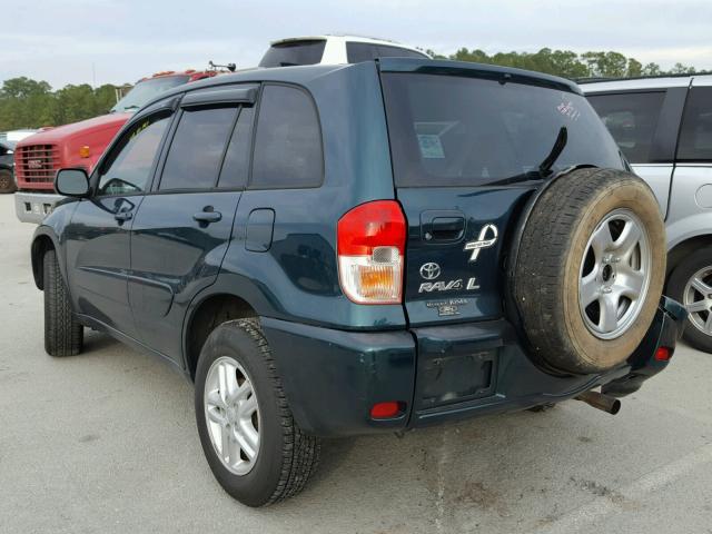 JTEHH20VX26068532 - 2002 TOYOTA RAV4 GREEN photo 3