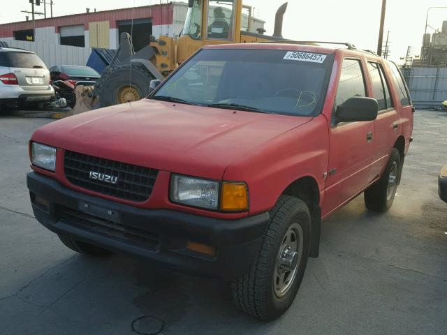 4S2CK58V7V4345941 - 1997 ISUZU RODEO S RED photo 2