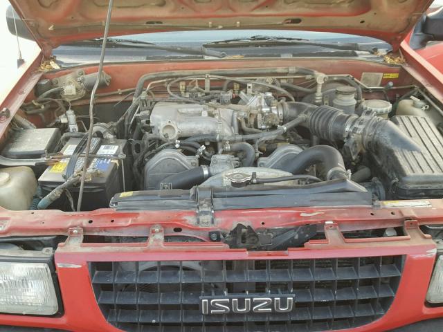 4S2CK58V7V4345941 - 1997 ISUZU RODEO S RED photo 7