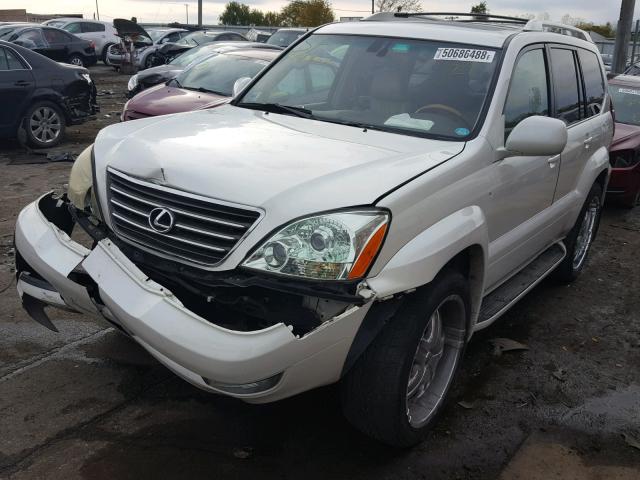 JTJBT20XX40051095 - 2004 LEXUS GX 470 WHITE photo 2