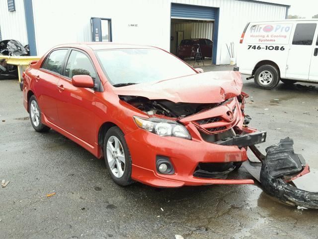 2T1BU4EE2CC898622 - 2012 TOYOTA COROLLA BA RED photo 1