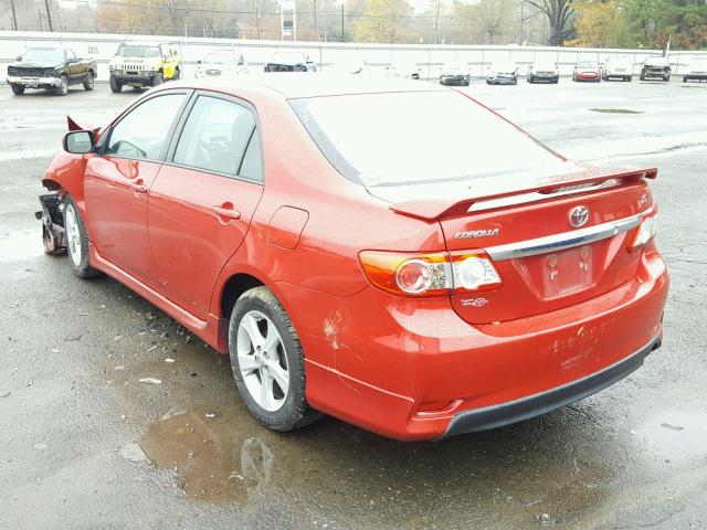 2T1BU4EE2CC898622 - 2012 TOYOTA COROLLA BA RED photo 3