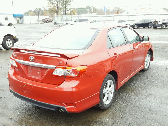 2T1BU4EE2CC898622 - 2012 TOYOTA COROLLA BA RED photo 4