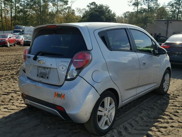 KL8CA6S9XDC583781 - 2013 CHEVROLET SPARK LS SILVER photo 4