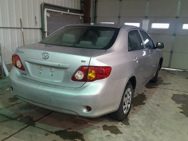 1NXBU4EE4AZ243843 - 2010 TOYOTA COROLLA BA SILVER photo 4