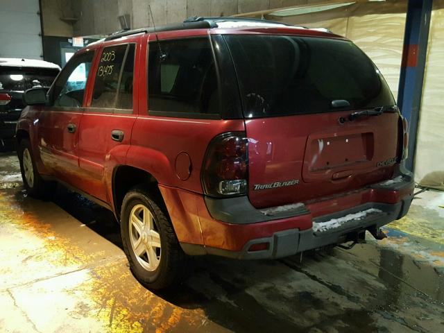 1GNDT13S932338024 - 2003 CHEVROLET TRAILBLAZE RED photo 3