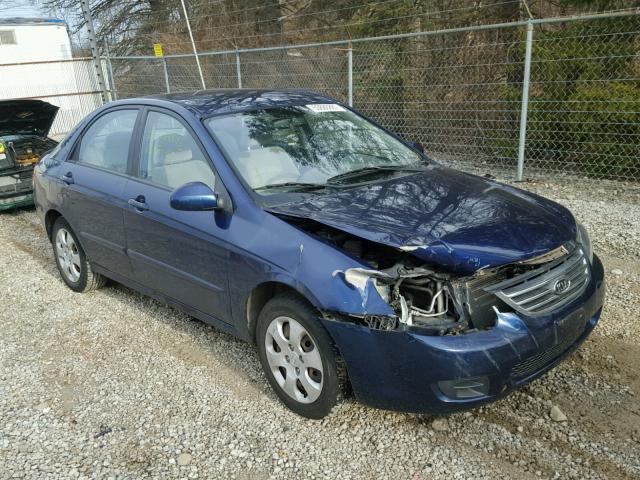 KNAFE221095617425 - 2009 KIA SPECTRA EX BLUE photo 1