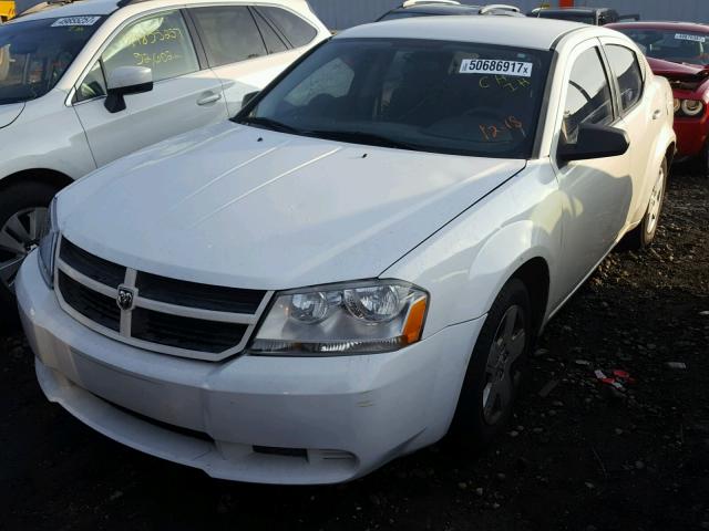 1B3LC46K38N628784 - 2008 DODGE AVENGER SE WHITE photo 2