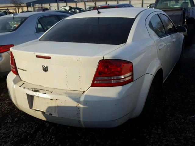 1B3LC46K38N628784 - 2008 DODGE AVENGER SE WHITE photo 4