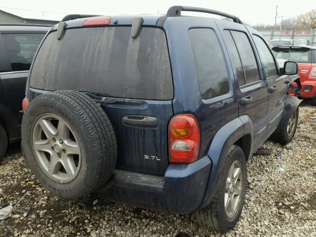 1J4GL58K33W608373 - 2003 JEEP LIBERTY LI BLUE photo 4