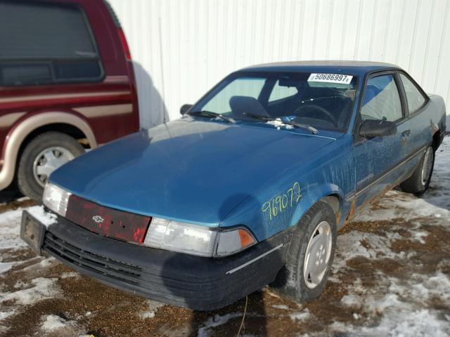 1G1JC1444P7121381 - 1993 CHEVROLET CAVALIER V TEAL photo 2