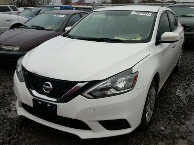 3N1AB7AP9GY264002 - 2016 NISSAN SENTRA S WHITE photo 2