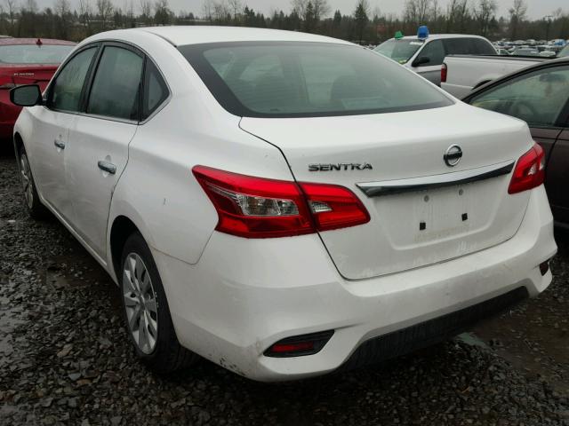 3N1AB7AP9GY264002 - 2016 NISSAN SENTRA S WHITE photo 3