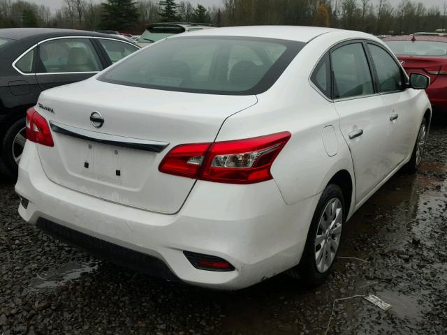 3N1AB7AP9GY264002 - 2016 NISSAN SENTRA S WHITE photo 4