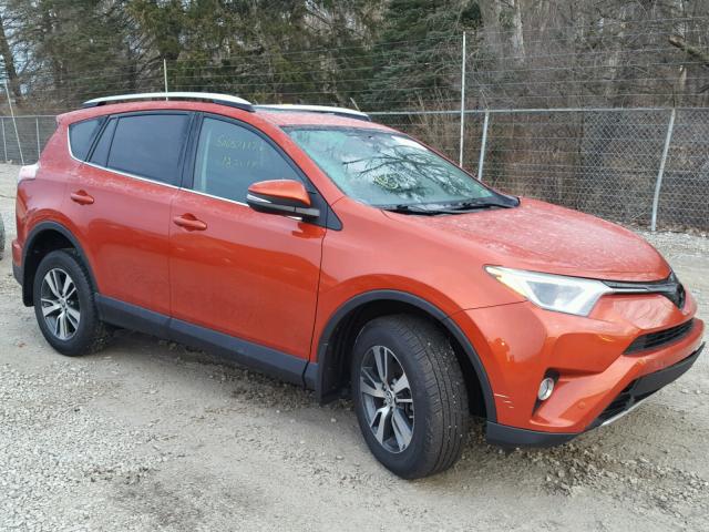 2T3RFREV9GW469737 - 2016 TOYOTA RAV4 XLE ORANGE photo 1