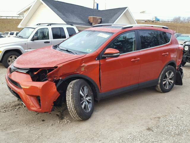 2T3RFREV9GW469737 - 2016 TOYOTA RAV4 XLE ORANGE photo 2