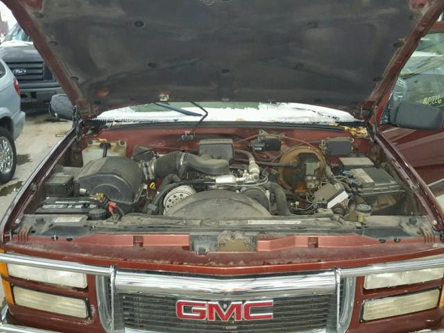 2GTEK19R7W1516585 - 1998 GMC SIERRA K15 BROWN photo 7