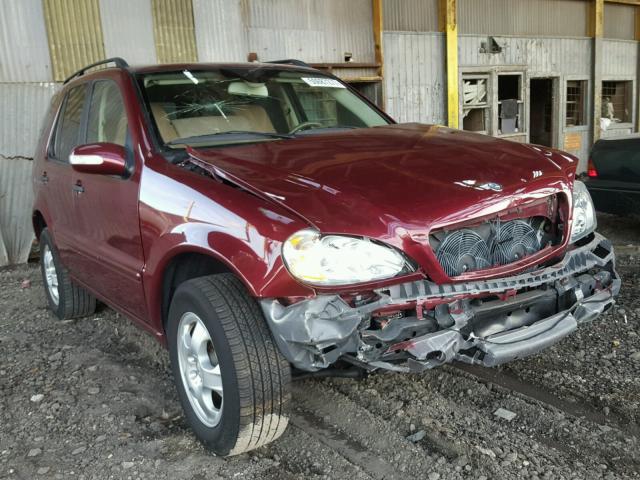 4JGAB54E73A373287 - 2003 MERCEDES-BENZ ML 320 BURGUNDY photo 1