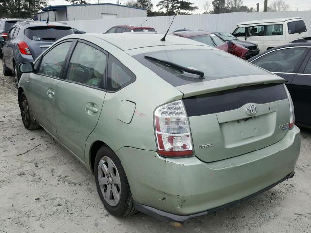 JTDKB20U783439983 - 2008 TOYOTA PRIUS GREEN photo 3