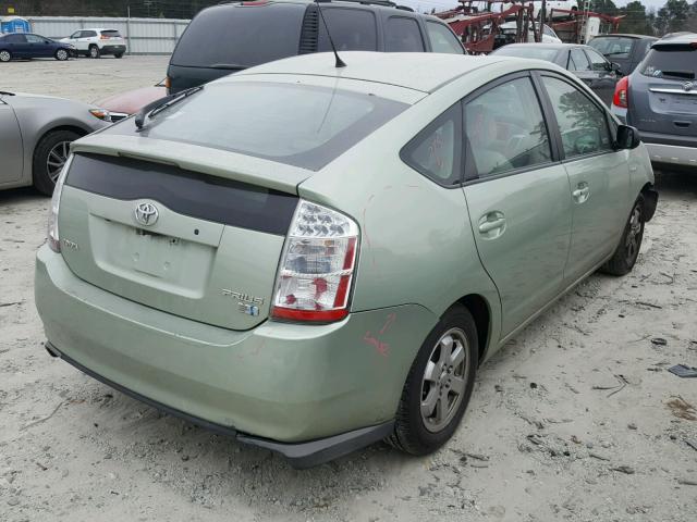 JTDKB20U783439983 - 2008 TOYOTA PRIUS GREEN photo 4