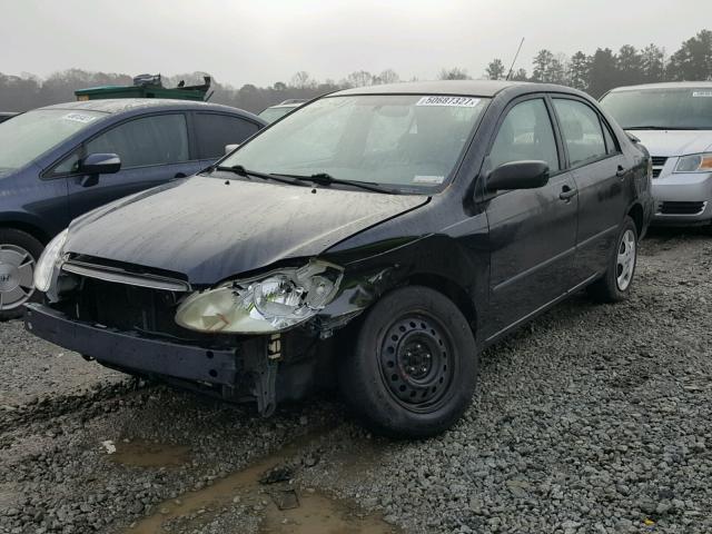 JTDBR32E730018802 - 2003 TOYOTA COROLLA CE BLACK photo 2