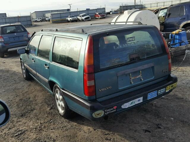 YV1LW5507S2146513 - 1995 VOLVO 850 BASE GREEN photo 3