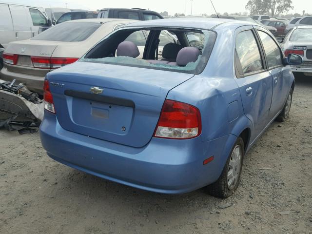 KL1TG52645B440894 - 2005 CHEVROLET AVEO LT BLUE photo 4