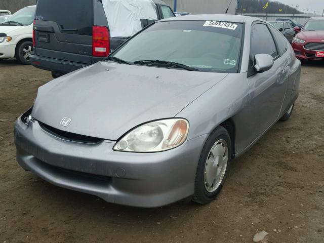 JHMZE14722T000510 - 2002 HONDA INSIGHT SILVER photo 2