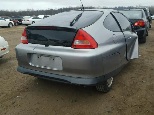 JHMZE14722T000510 - 2002 HONDA INSIGHT SILVER photo 4