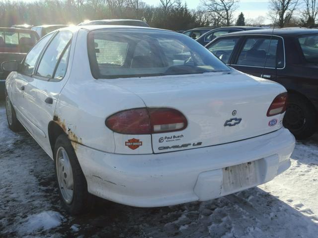 3G1JF5248XS800640 - 1999 CHEVROLET CAVALIER L WHITE photo 3