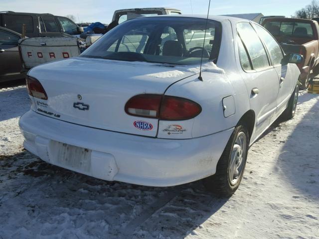 3G1JF5248XS800640 - 1999 CHEVROLET CAVALIER L WHITE photo 4