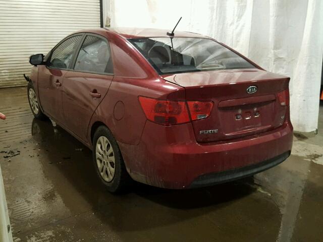 KNAFU4A24A5144948 - 2010 KIA FORTE EX RED photo 3