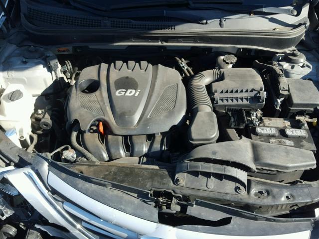 5NPEB4ACXEH819737 - 2014 HYUNDAI SONATA GLS SILVER photo 7