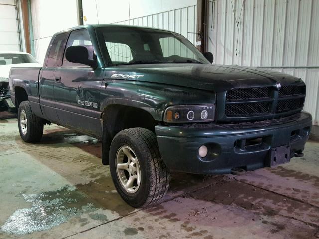 3B7HF13Z21G193668 - 2001 DODGE RAM 1500 Q GREEN photo 1