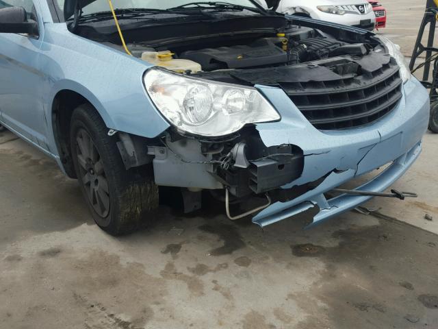 1C3LC46K17N600810 - 2007 CHRYSLER SEBRING BLUE photo 9