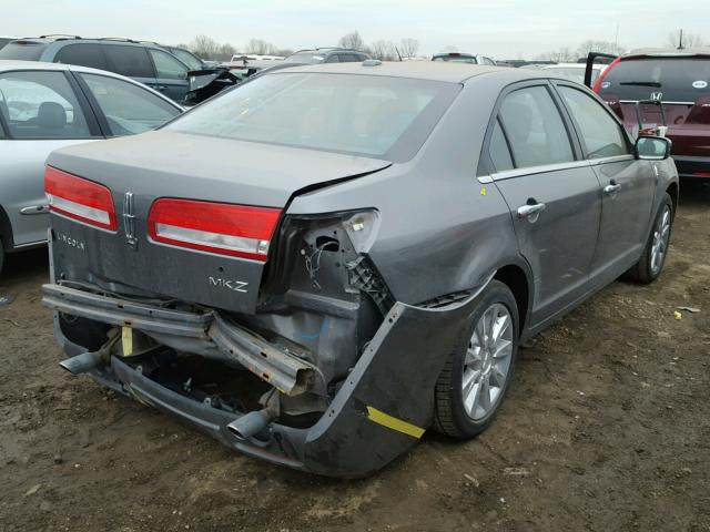 3LNHL2GC0AR613545 - 2010 LINCOLN MKZ GRAY photo 4