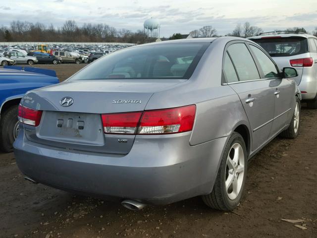 5NPEU46F97H157472 - 2007 HYUNDAI SONATA SE SILVER photo 4